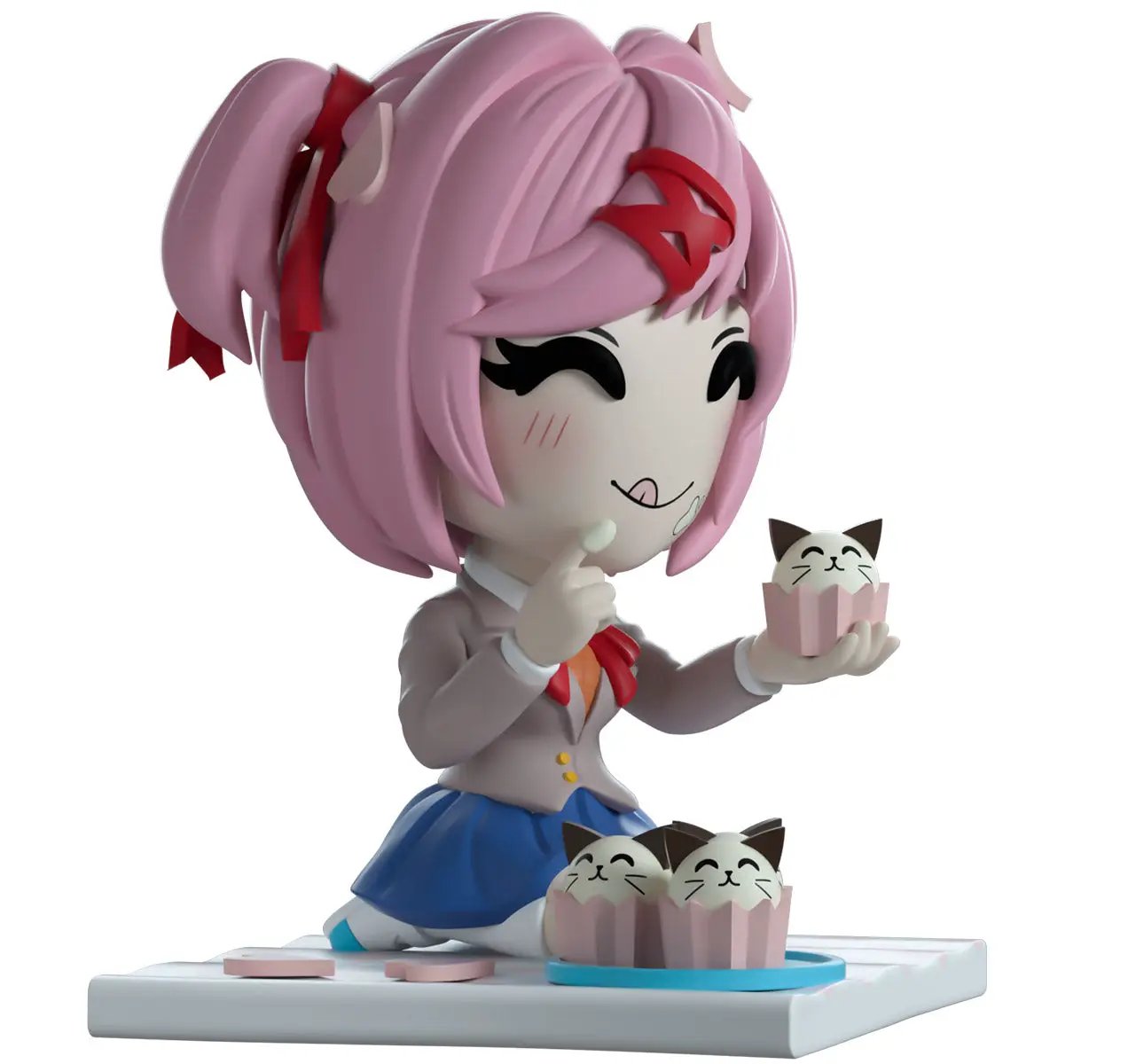 Youtooz Doki Doki Literature Club! Picnic Natsuki collectible figure by THE MIGHTY HOBBY SHOP, featuring Natsuki in a picnic outfit.