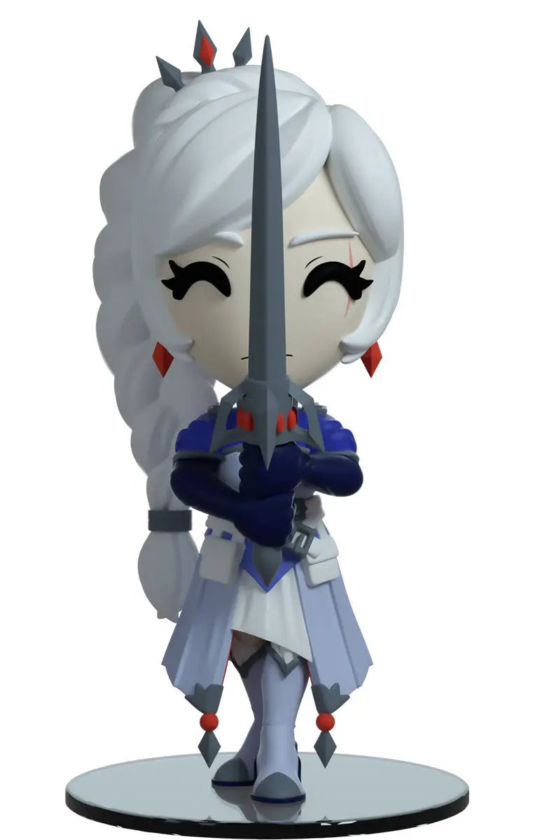 Youtooz Weiss Schnee RWBY collectible figure from THE MIGHTY HOBBY SHOP, featuring Weiss in her signature outfit and pose.
