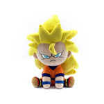 Super Saiyan Goku plush from Dragon Ball Z by THE MIGHTY HOBBY SHOP, featuring a 9-inch soft, detailed plush of the iconic character.