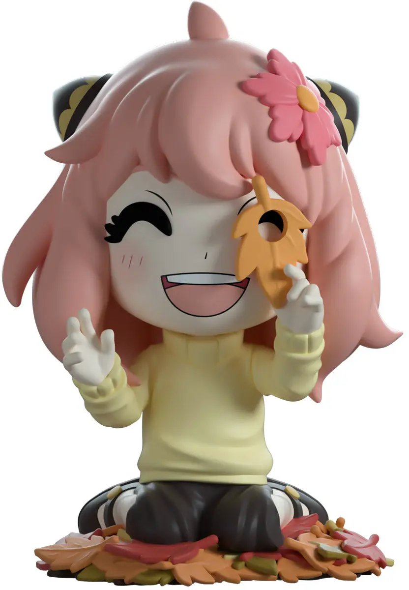 Youtooz Spy x Family Autumn Anya Forger collectible figure with detailed costume and expressive face, standing pose.