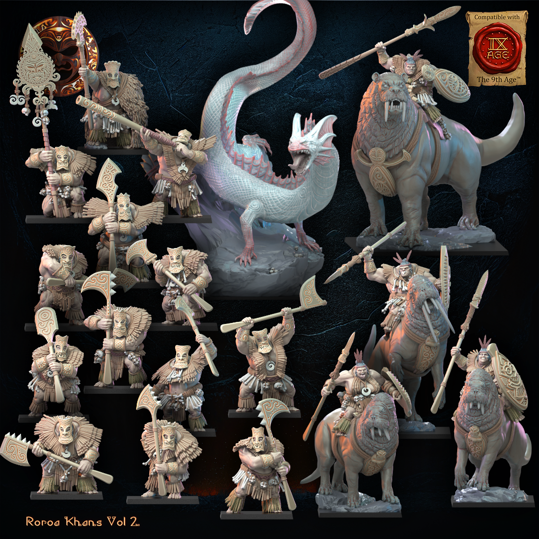 3D Printed Taniwha by Lost Kingdom Miniatures