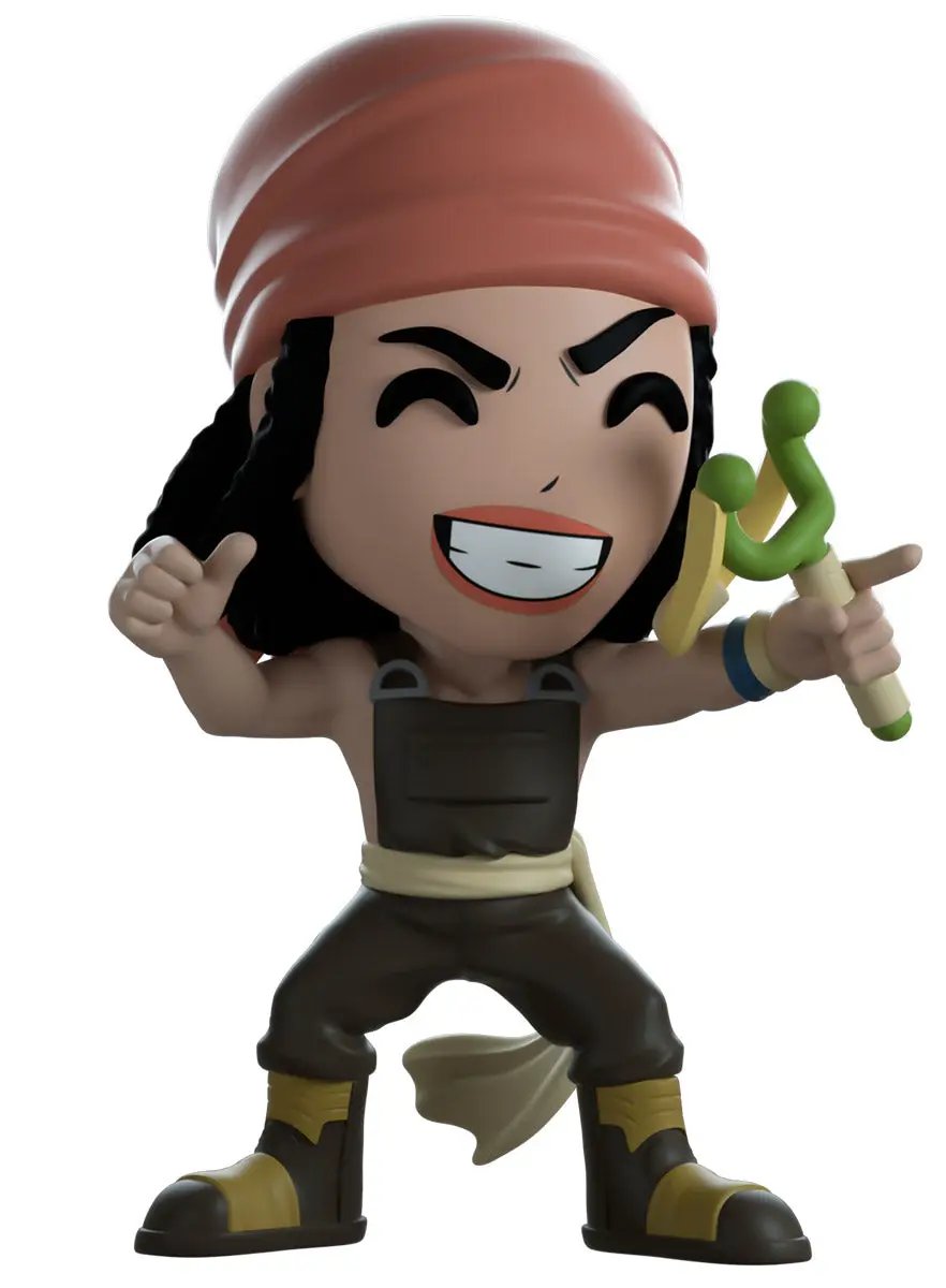 Youtooz One Piece Usopp collectible figure, detailed design, featuring Usopp's signature outfit and accessories from the anime series.