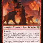 Zalto, Fire Giant Duke (PPAFR-171P) - Adventures in the Forgotten Realms Promos
