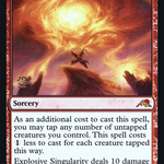 Explosive Singularity (PRE-140S) - Kamigawa: Neon Dynasty Promos Foil
