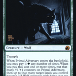Primal Adversary (PRE-194S) - Innistrad: Midnight Hunt Promos Foil