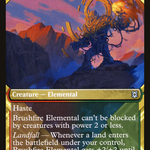 Brushfire Elemental (ZNR-311) - Zendikar Rising: (Showcase)