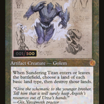 Sundering Titan (BRR-120) - The Brothers' War Retro Artifacts Foil
