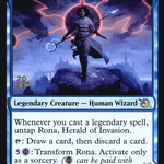 Rona, Herald of Invasion // Rona, Tolarian Obliterator (PRE-75S) - March of the Machine Promos Foil