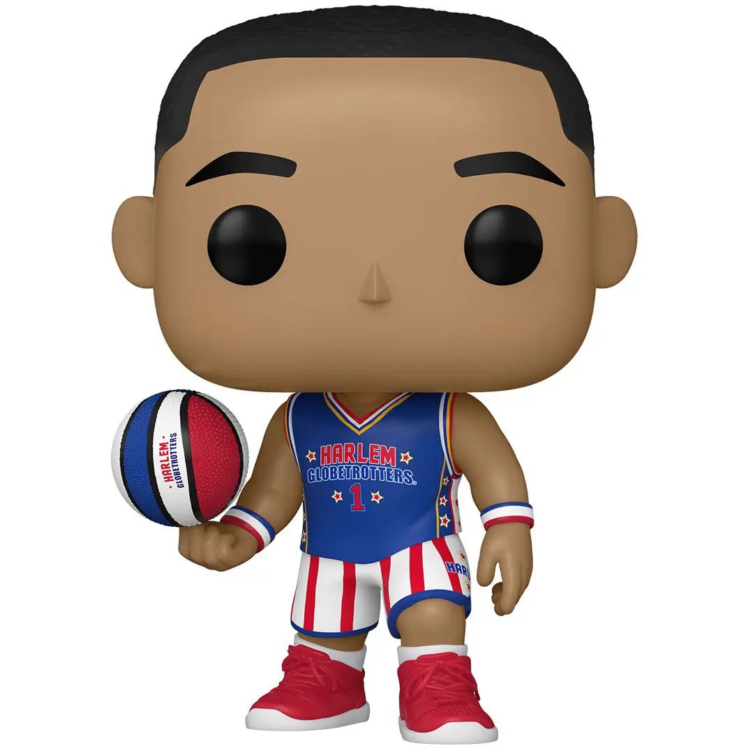 Pop! NBA Harlem Globetrotters #1 collectible figure from THE MIGHTY HOBBY SHOP, featuring a cartoon-style basketball player character.