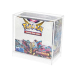 Small Booster Box Display Case by THE MIGHTY HOBBY SHOP, showcasing Pokémon booster boxes for collectible card game storage.