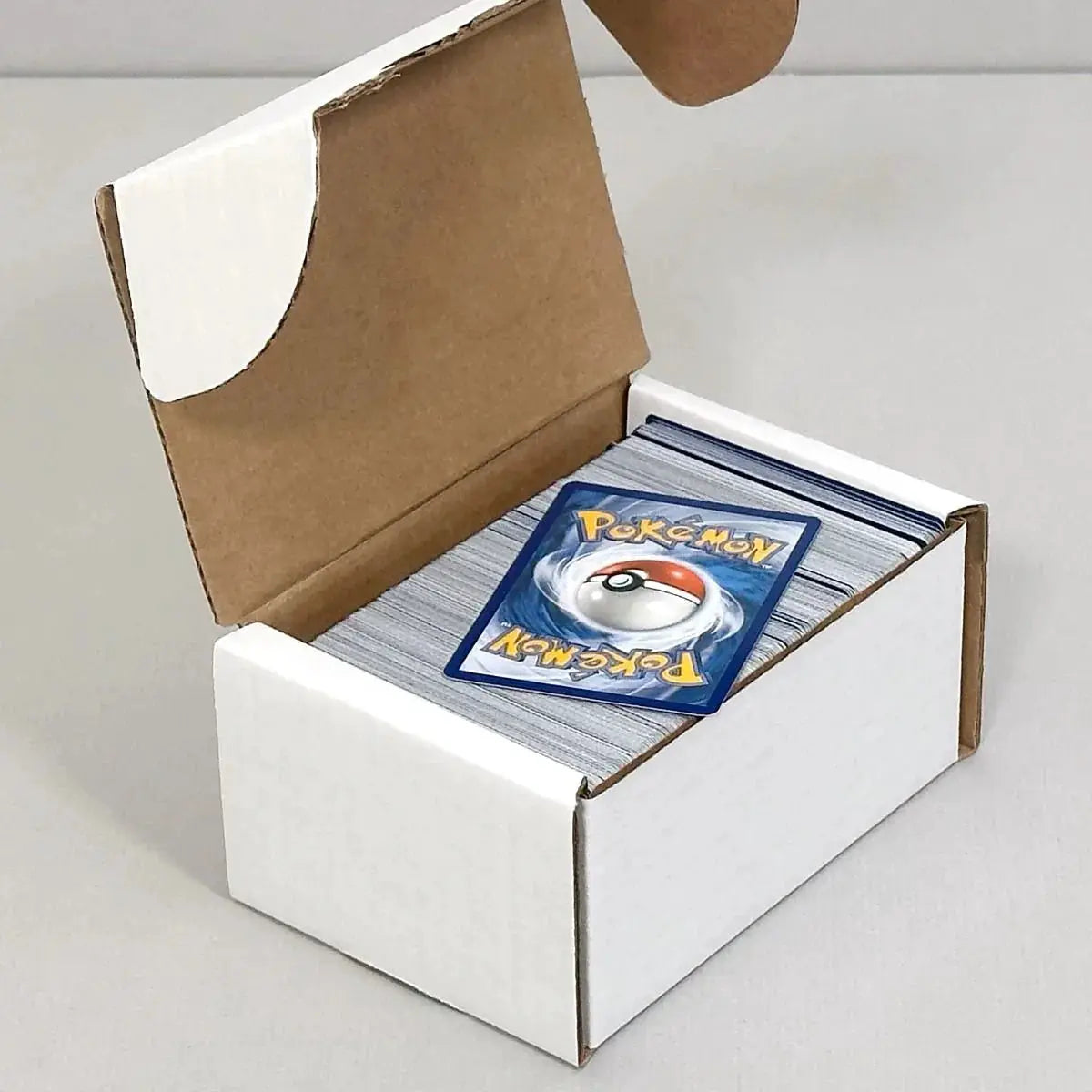 300-count storage box from THE MIGHTY HOBBY SHOP, clear plastic container with lid for organizing small items or craft supplies.