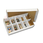 Sorting tray storage box by THE MIGHTY HOBBY SHOP with multiple compartments for organizing small parts or craft supplies.
