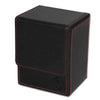 Black LX deck case by THE MIGHTY HOBBY SHOP, designed for storing and protecting trading or gaming cards.