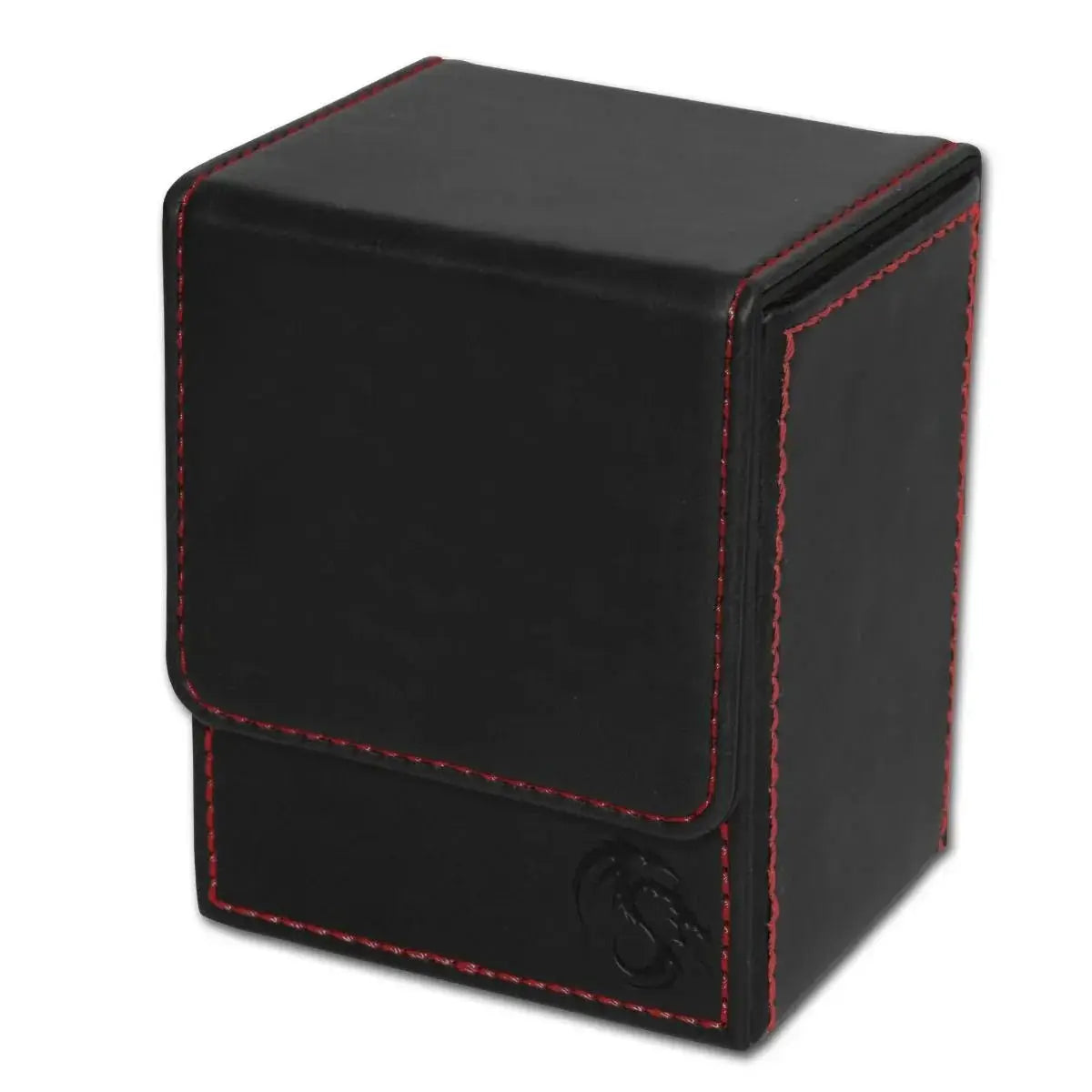 Black LX deck case by THE MIGHTY HOBBY SHOP, designed for storing and protecting trading or gaming cards.