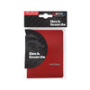 Red double matte deck guard by THE MIGHTY HOBBY SHOP, showing a close-up of the protective matte surface for hobby decks.