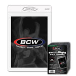 Semi-rigid card holder from THE MIGHTY HOBBY SHOP, showcasing a clear plastic wallet for storing collectible cards.