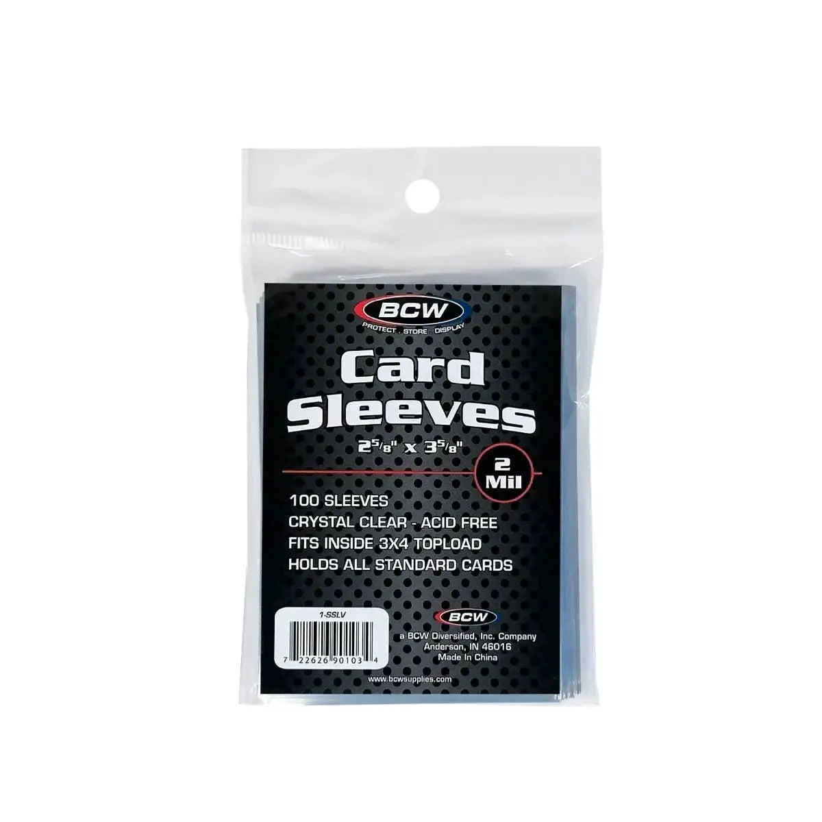 Standard card sleeves by THE MIGHTY HOBBY SHOP, clear protective sleeves for trading cards, shown in a single pack.