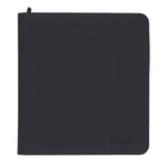 Black Z-Folio 12-pocket LX album by THE MIGHTY HOBBY SHOP, showing front view with multiple transparent card pockets.