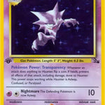 Pokemon: Haunter Fossil 6/62 - Light Play