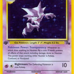Haunter 006/62 - Fossil 1st Edition Holofoil