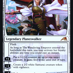 The Wandering Emperor (PRE-42S) - Kamigawa: Neon Dynasty Promos Foil