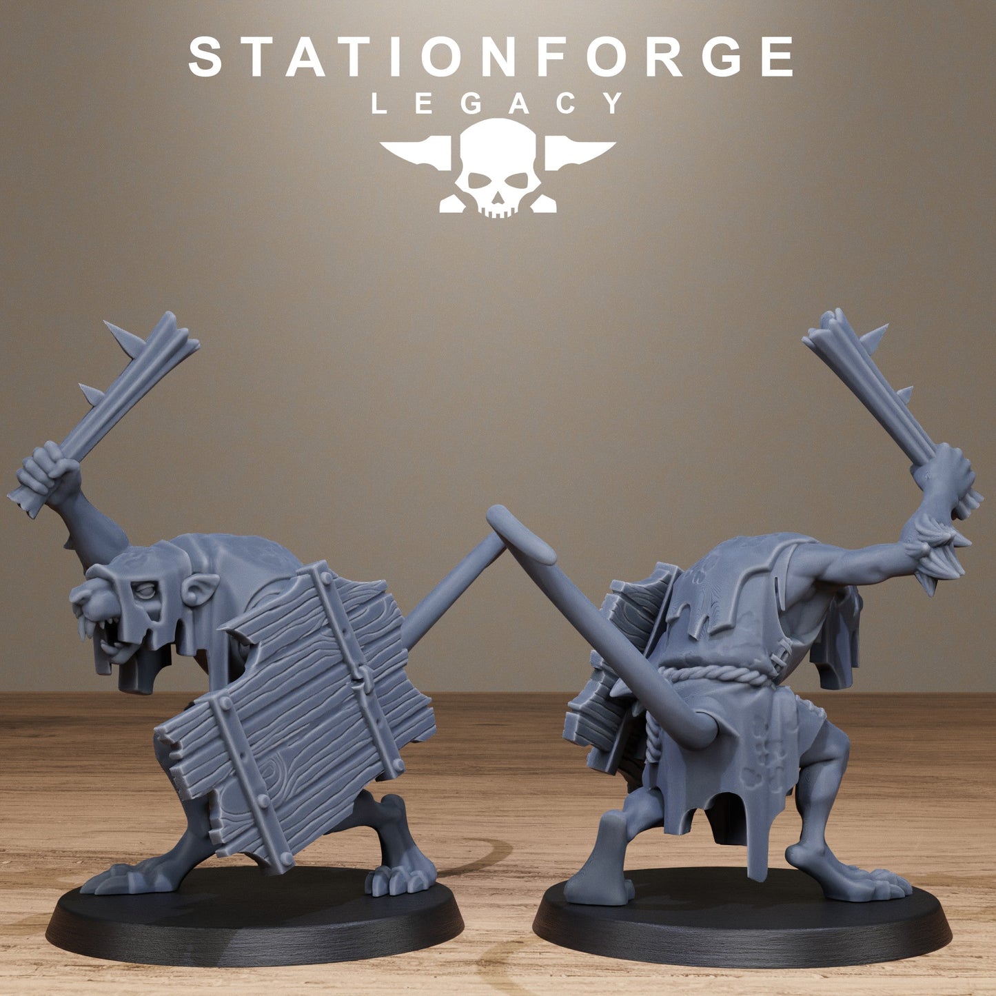 3D Printed Rotfang Melee Infantry by Stationforge Legacy Miniatures