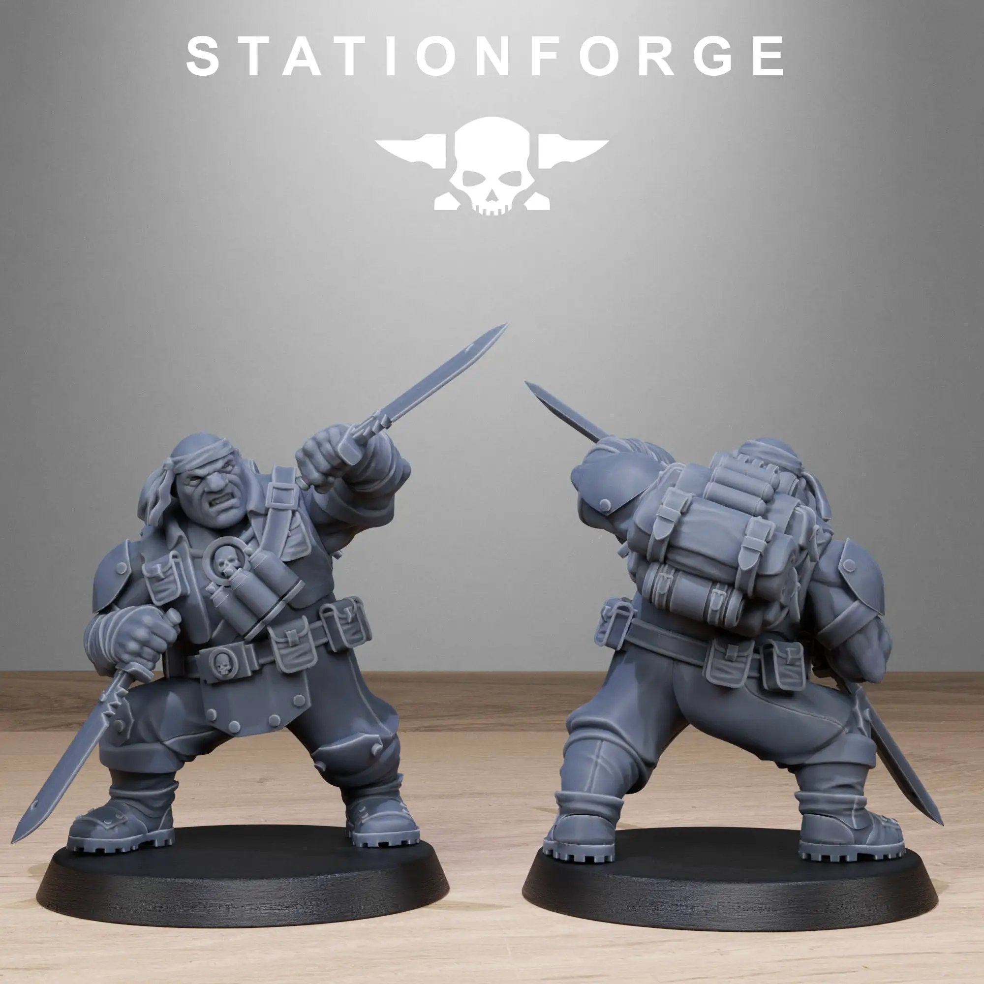 3D Printed GrimGuard Jungle Fighter Mutants x10 by StationForge Miniatures by Last Hope Miniatures
