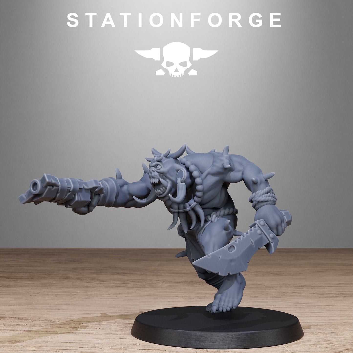 3D Printed Orkaz Tribal Infantry by StationForge Miniatures
