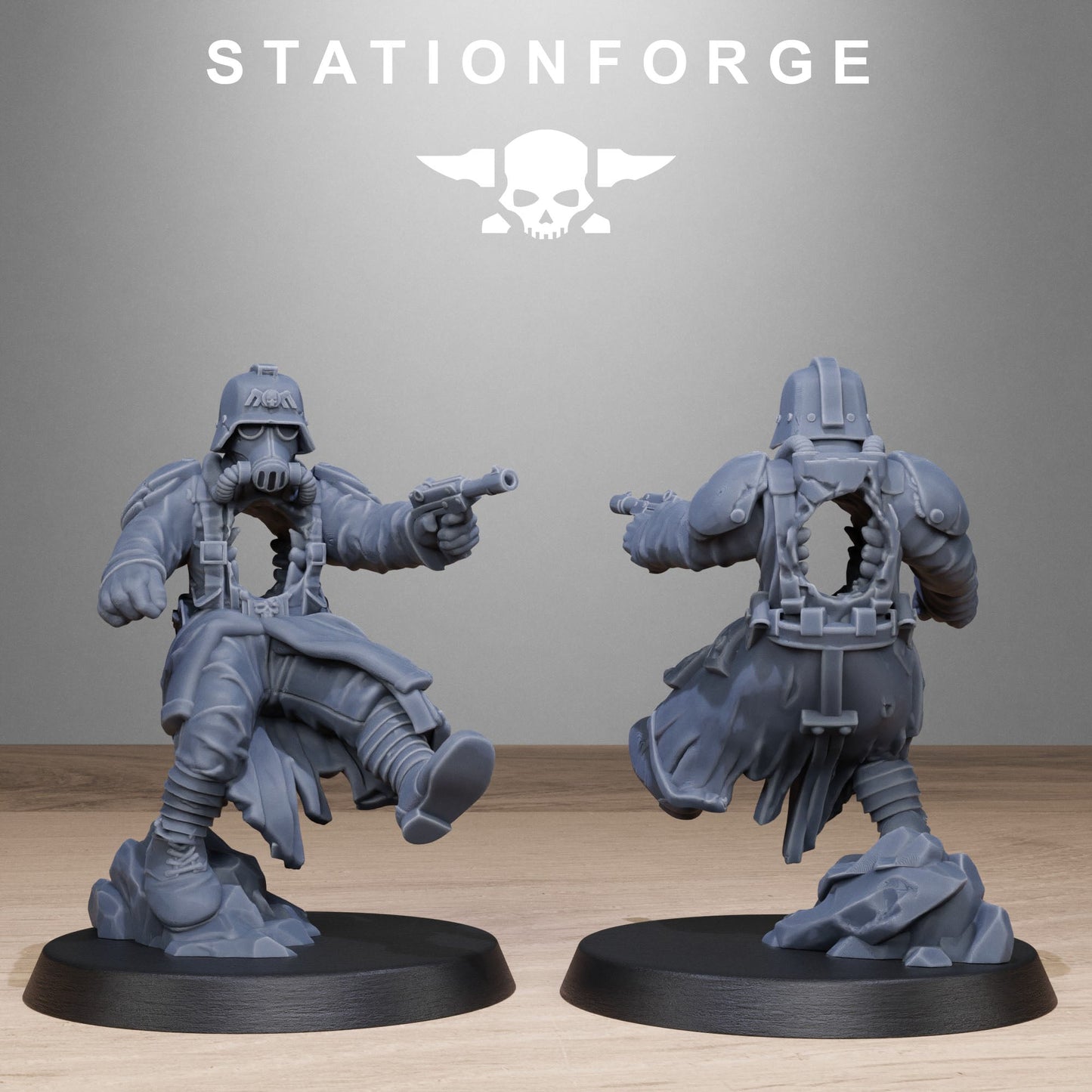 3D Printed GrimGuard Objective Markers by Stationforge Miniatures
