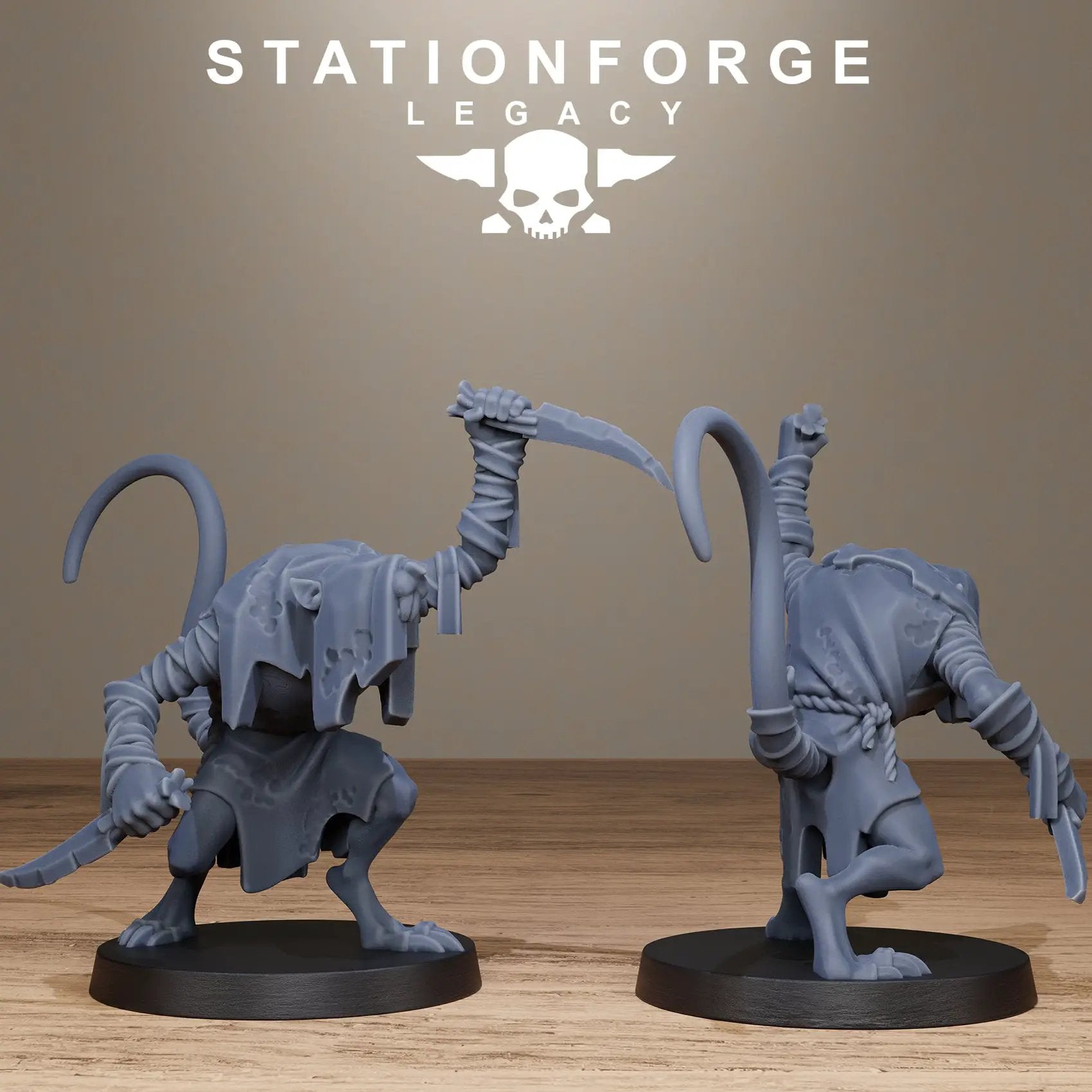 3D Printed Rotfang Plague Bearers by Stationforge Legacy Miniatures by Last Hope Miniatures