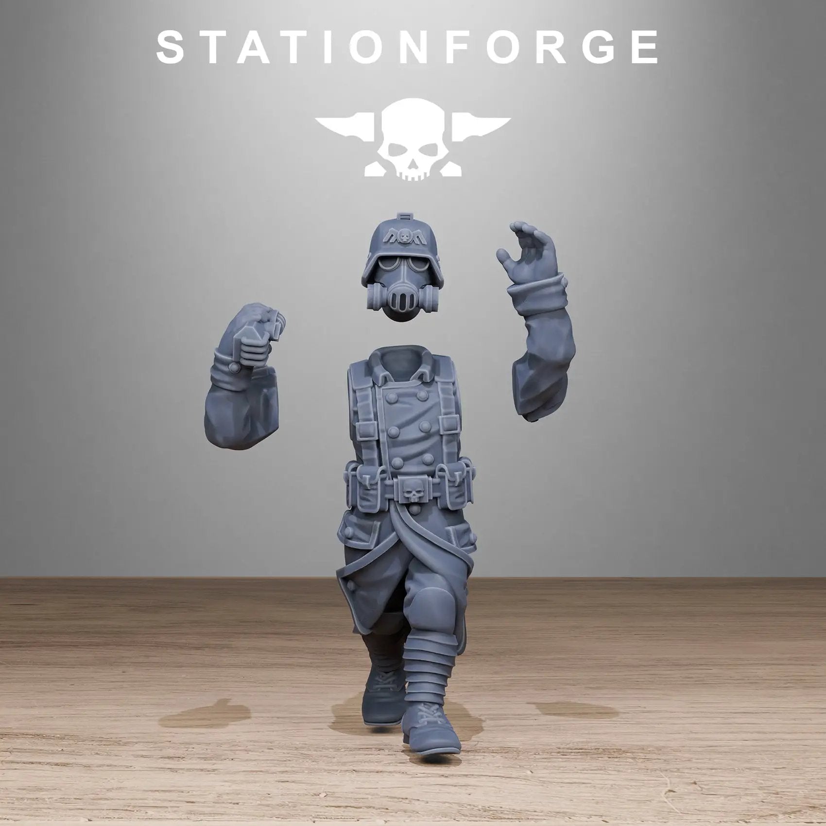 3D Printed GrimGuard Light Artillery by Stationforge Miniatures by Last Hope Miniatures
