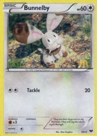 Bunnelby 010/12 - McDonalds Promos 2014 Holofoil