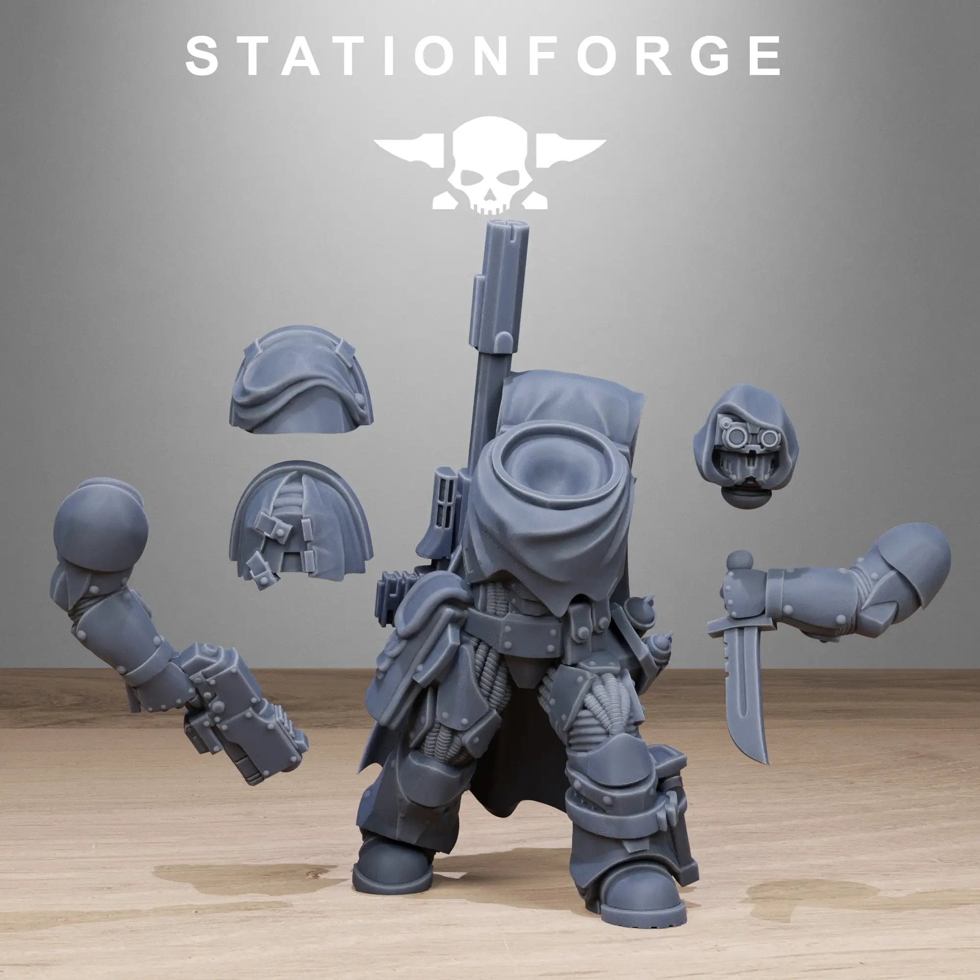 3D Printed Socratis Snipers x10 by StationForge Miniatures by Last Hope Miniatures