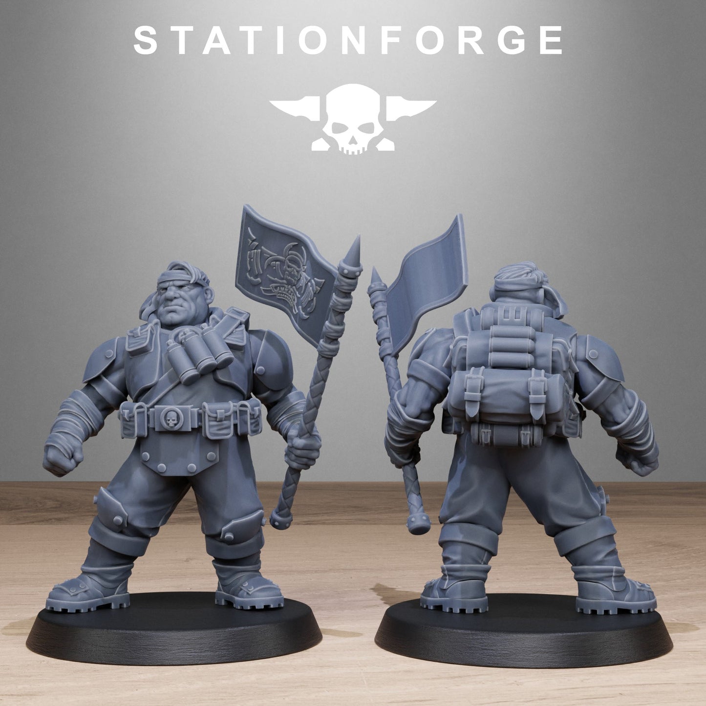 3D Printed GrimGuard Jungle Fighter Mutants x10 by StationForge Miniatures