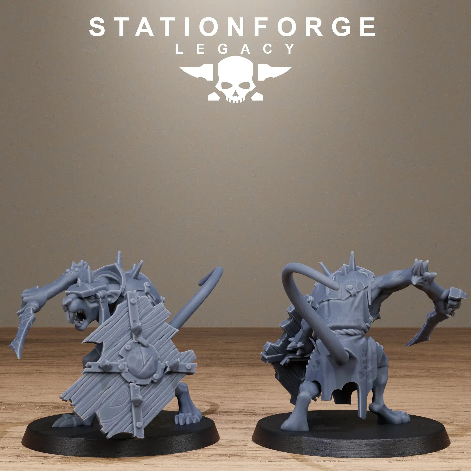 3D Printed Rotfang Melee Infantry by Stationforge Legacy Miniatures by Last Hope Miniatures
