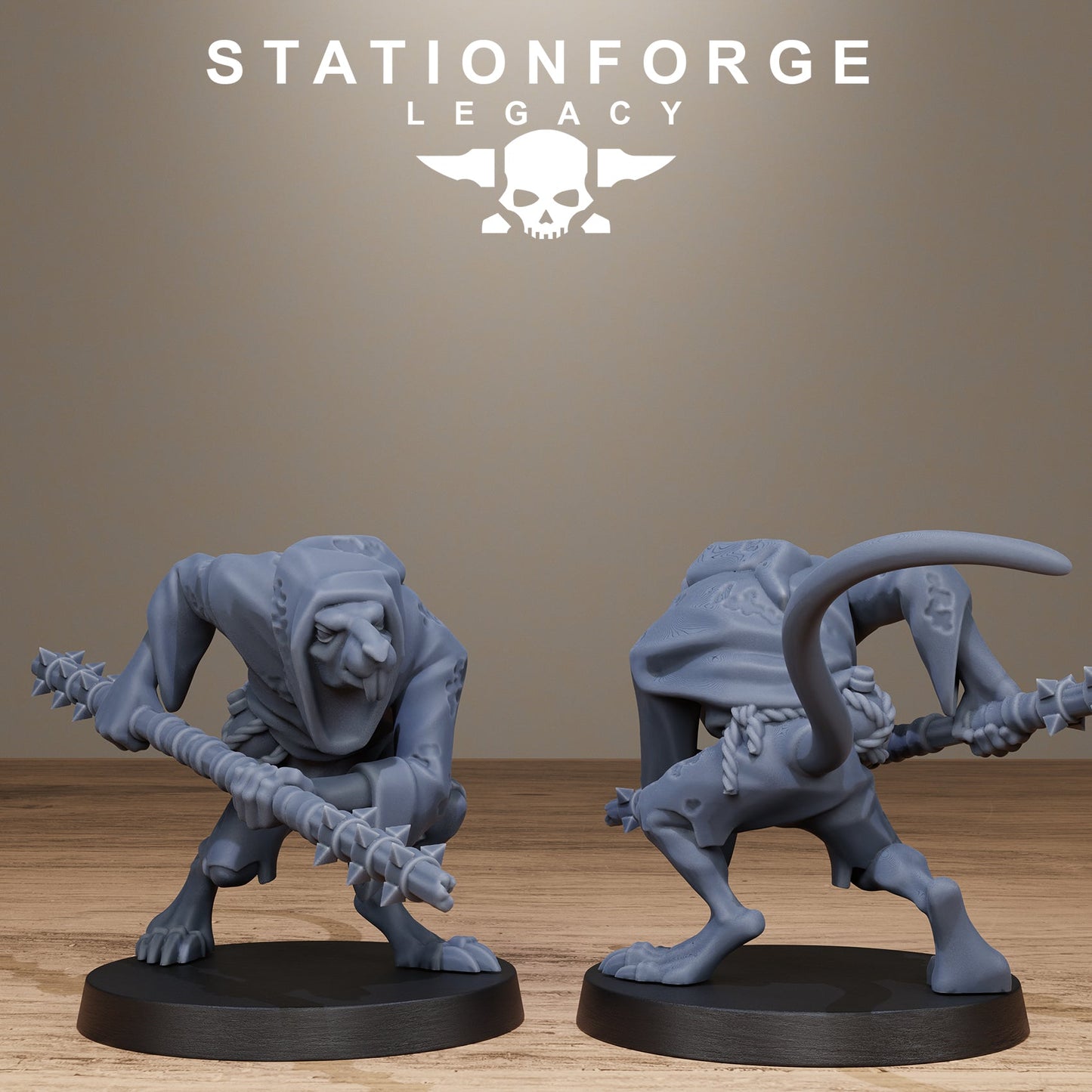 3D Printed Rotfang Plague Bearers by Stationforge Legacy Miniatures