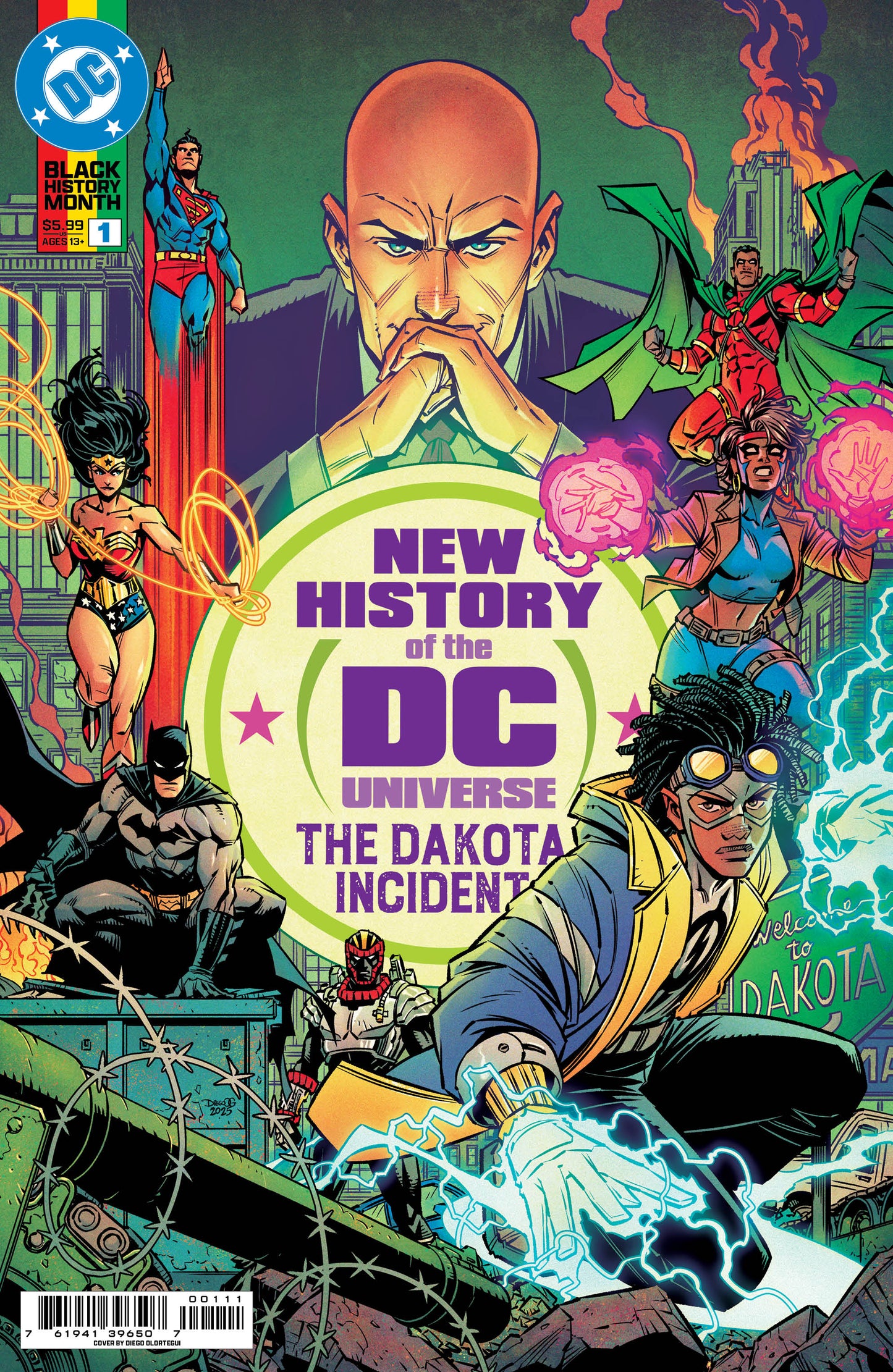 NEW HISTORY OF THE DC UNIVERSE THE DAKOTA INCIDENT #1 (ONE SHOT) Second Printing