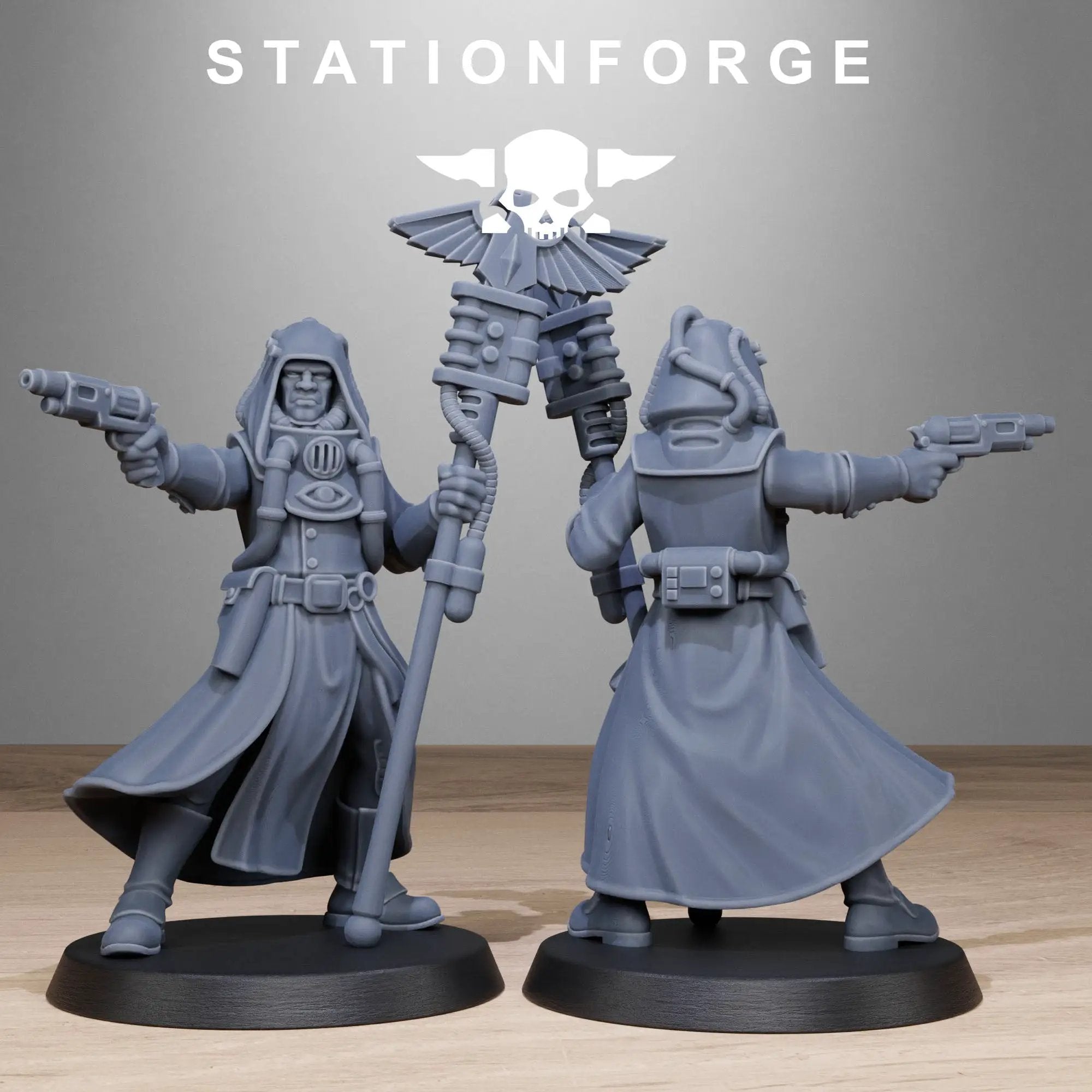 3D Printed GrimCorp Seers by StationForge Miniatures by Last Hope Miniatures