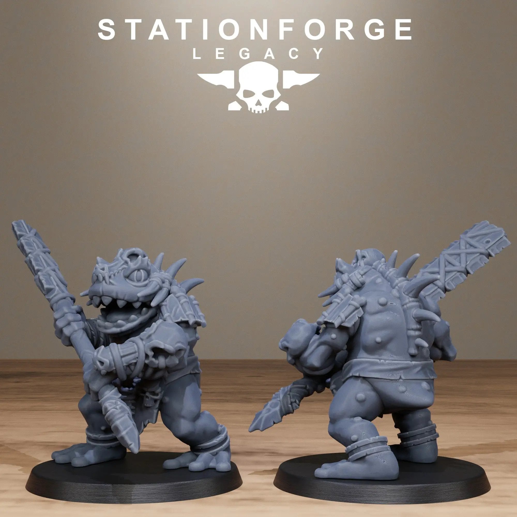 3D Printed Bogkin Heavies by Stationforge Miniatures by Last Hope Miniatures