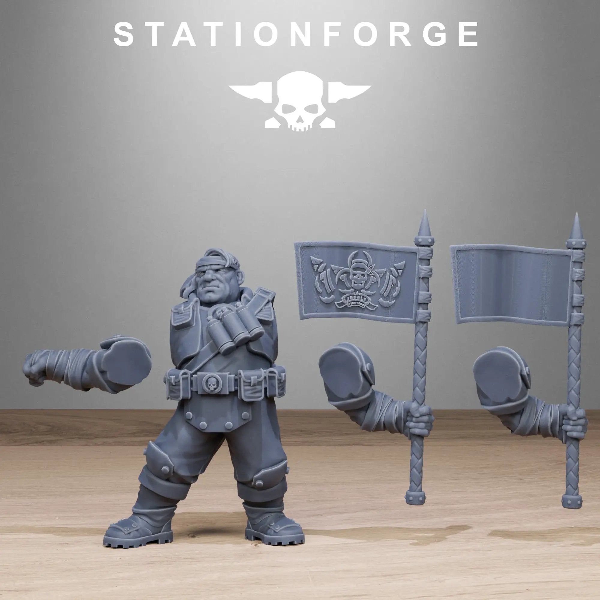 3D Printed GrimGuard Jungle Fighter Mutants x10 by StationForge Miniatures by Last Hope Miniatures