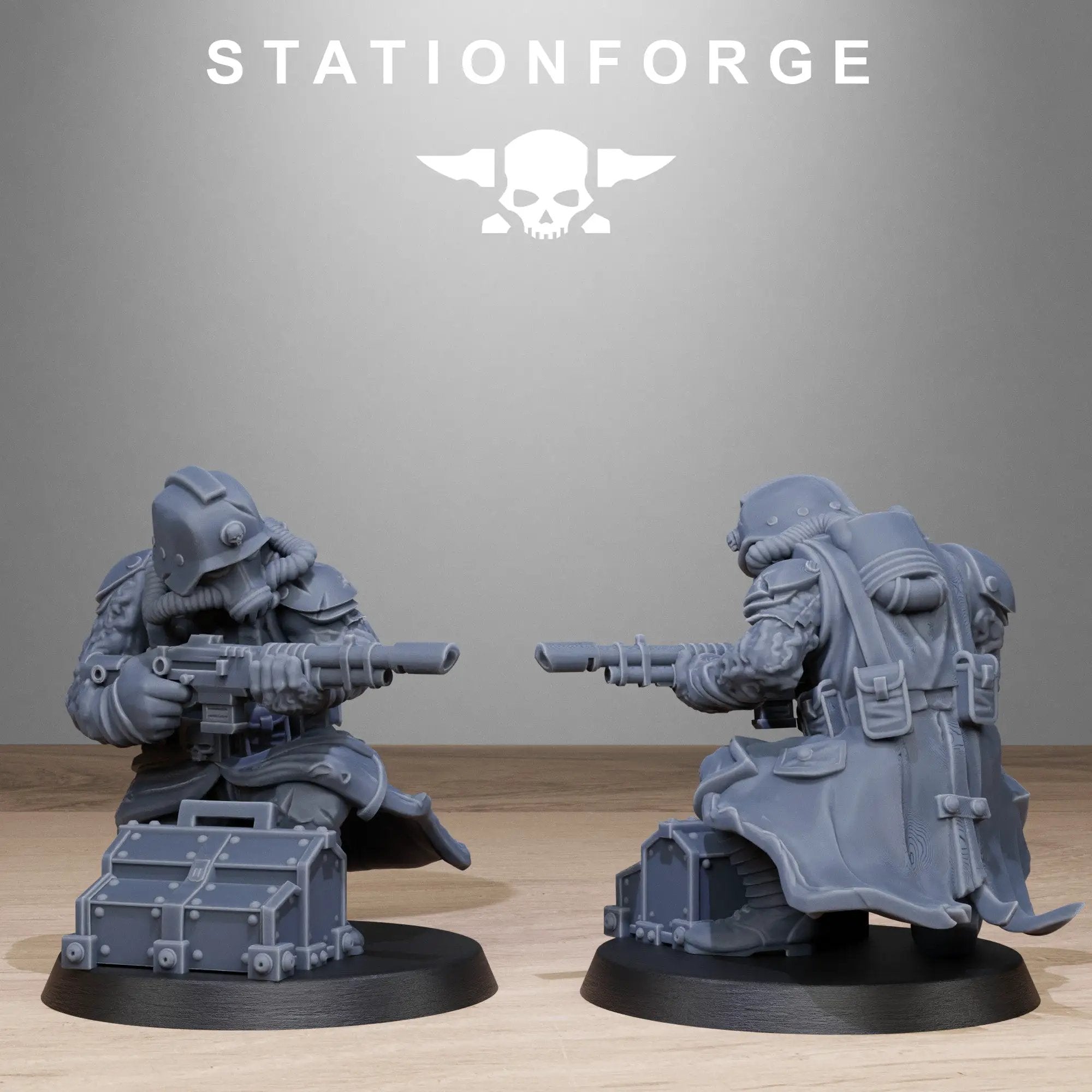 3D Printed Grimguard Radioactive Mutants by StationForge Miniatures by Last Hope Miniatures