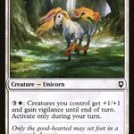 Steadfast Unicorn (CLB-044) - Commander Legends: Battle for Baldur's Gate
