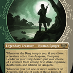 Aragorn, Company Leader (LTR-316) - The Lord of the Rings: Tales of Middle-earth: (Showcase) (Borderless)