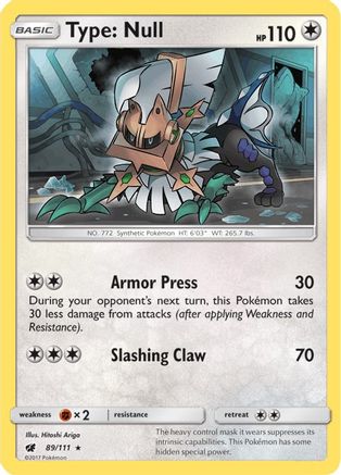 Type: Null 089/111 - SM  Crimson Invasion Holofoil