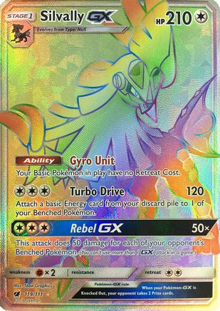 Silvally GX (Secret) 119/111 - SM  Crimson Invasion Holofoil