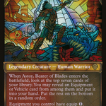 Astor, Bearer of Blades (DMU-334) - Dominaria United: (Showcase) Foil