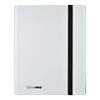 Eclipse 9-Pocket PRO-Binder by THE MIGHTY HOBBY SHOP in Arctic White with nine transparent pockets for organizing documents.