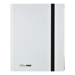Eclipse 9-Pocket PRO-Binder by THE MIGHTY HOBBY SHOP in Arctic White with nine transparent pockets for organizing documents.