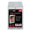 Set of five 180PT UV ONE-TOUCH® magnetic card holders by THE MIGHTY HOBBY SHOP, showing clear plastic covers for identification cards.