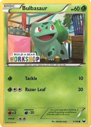 Bulbasaur (Build-A-Bear Workshop Exclusive) 001/108 - Miscellaneous Cards & Products